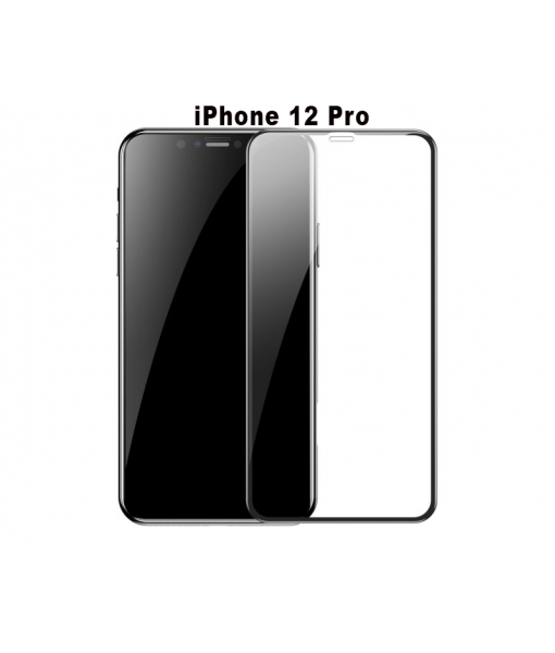 Folie Protectie ecran Apple iPhone 12 Pro, antisoc 9D , Full Glue , (Smart Glass), Full Face